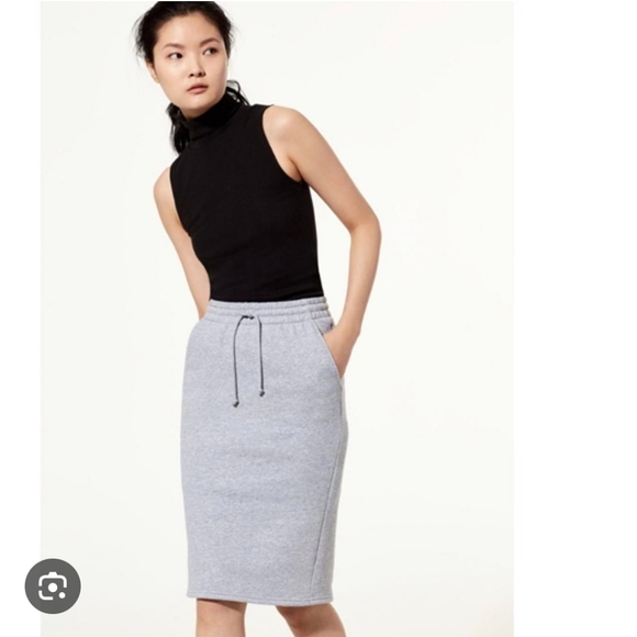 Aritzia TNA Cariboo skirt in healther athletic grey. Size M - Picture 1 of 8